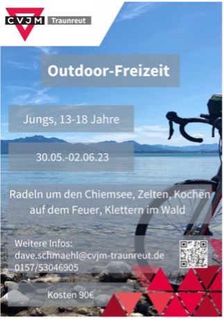 CVJM Traunreut 2023 Outdoor Freizeit Flyer